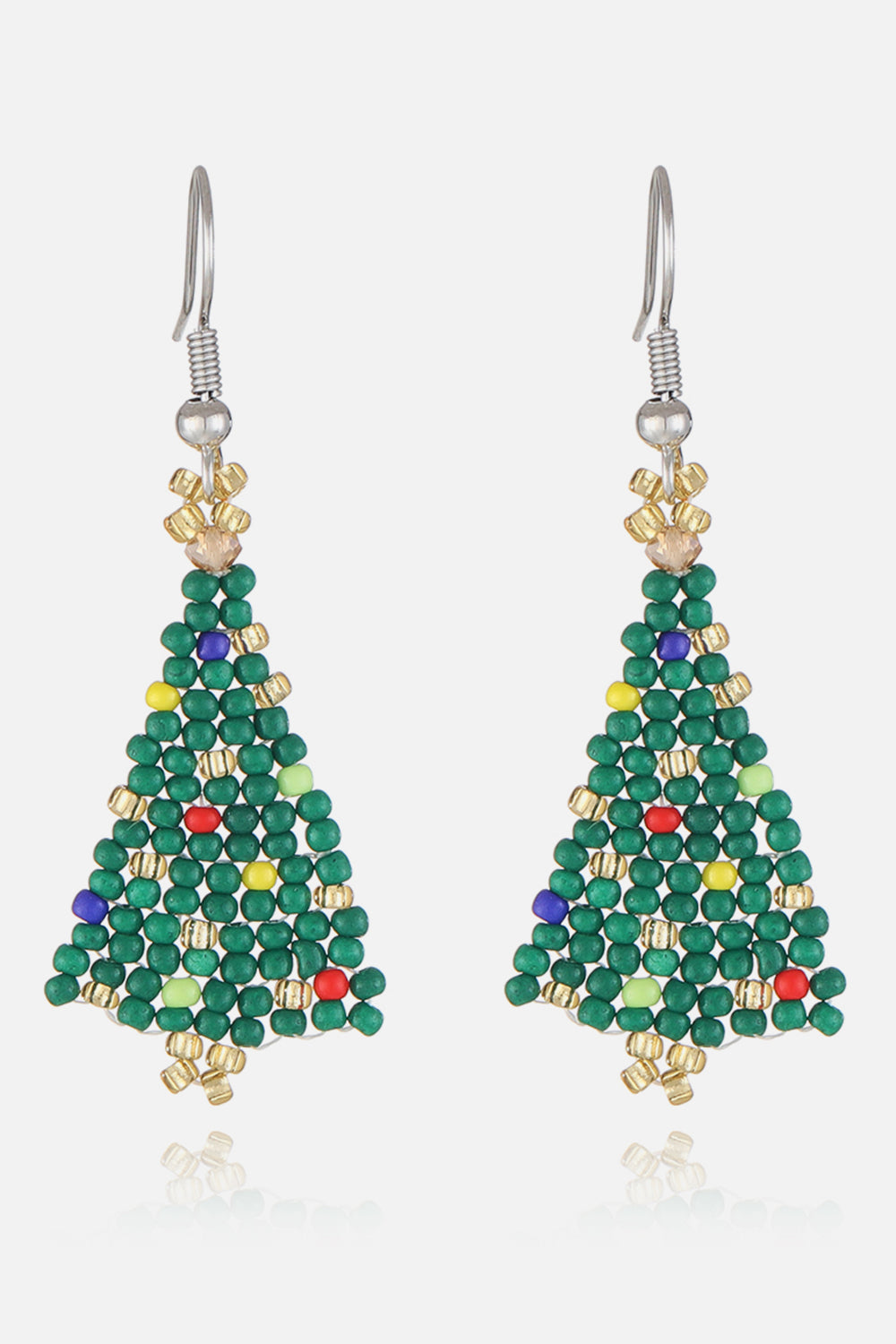 Beaded Christmas Tree Earrings — Beadaholique