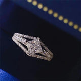 1 Carat Moissanite 925 Sterling Silver Ring - Flyclothing LLC