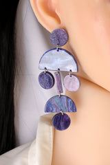 Geometrical Shape Acrylic Dangle Earrings - Flyclothing LLC