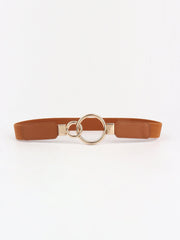 Double Ring Buckle Elastic PU Belt - Flyclothing LLC