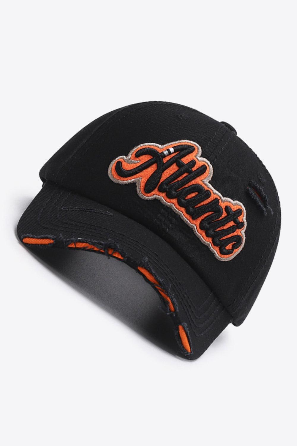 ATLANTIC Graphic Distressed Baseball Cap - Flyclothing LLC