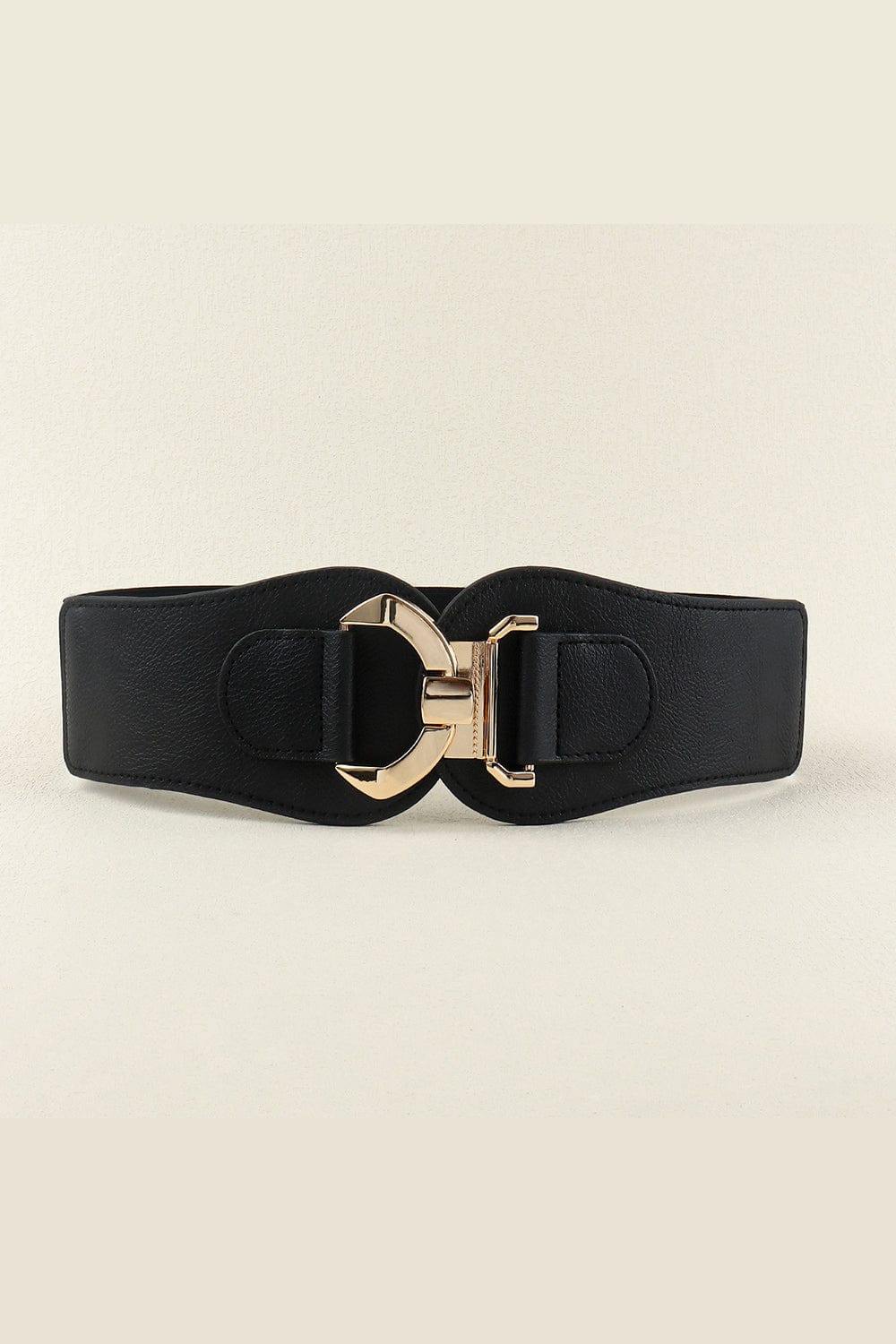 Alloy Buckle Elastic Belt - Trendsi