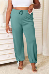 Basic Bae Full Size Soft Rayon Drawstring Waist Pants with Pockets - Flyclothing LLC