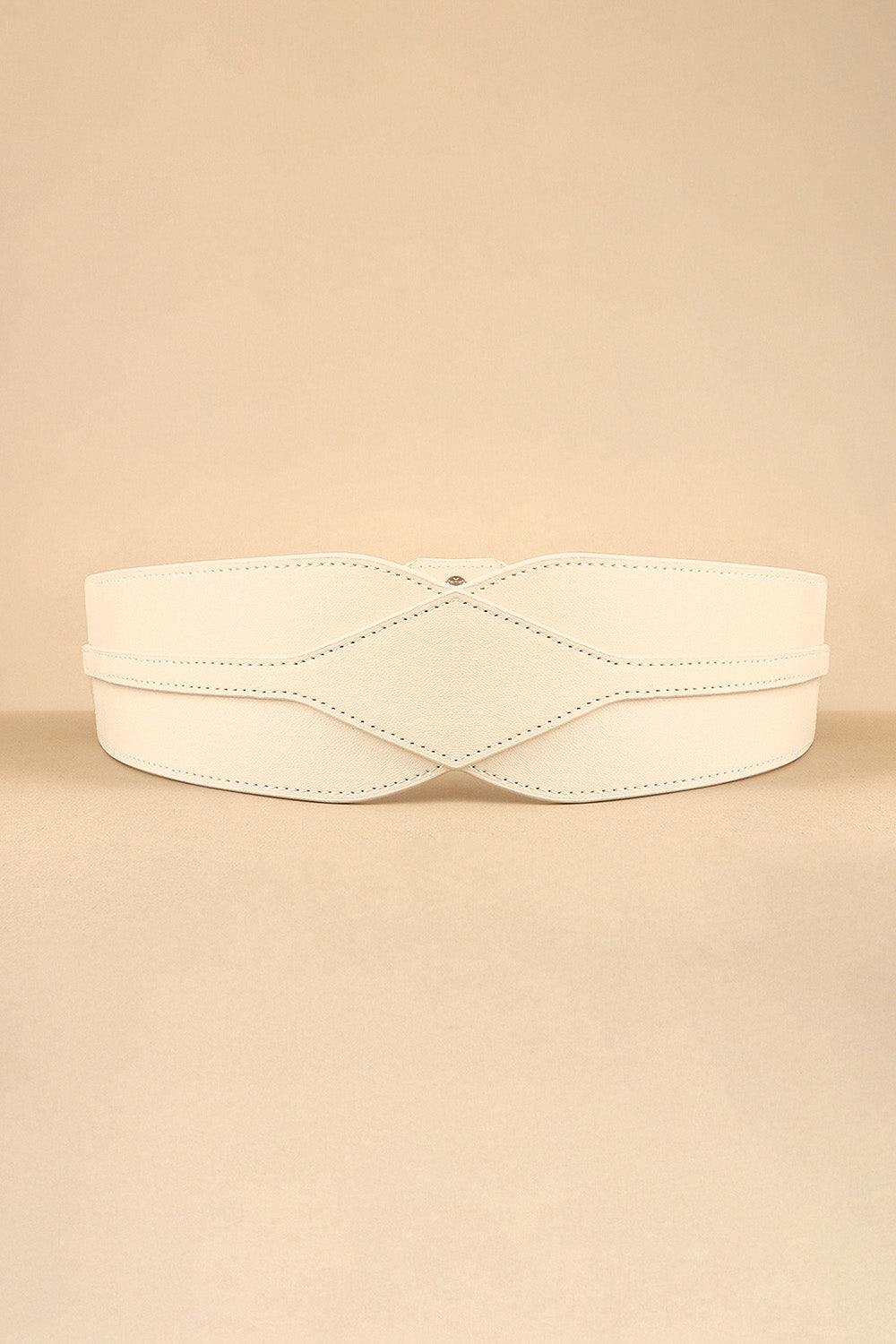 Elastic Wide PU Belt - Flyclothing LLC