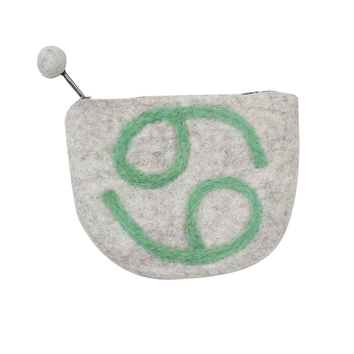 Felt Cancer Zodiac Coin Purse - Global Groove - Flyclothing LLC