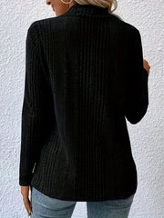 Open Front Long Sleeve Cardigan - Flyclothing LLC