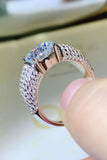 3 Carat Moissanite Side Stone Ring - Flyclothing LLC