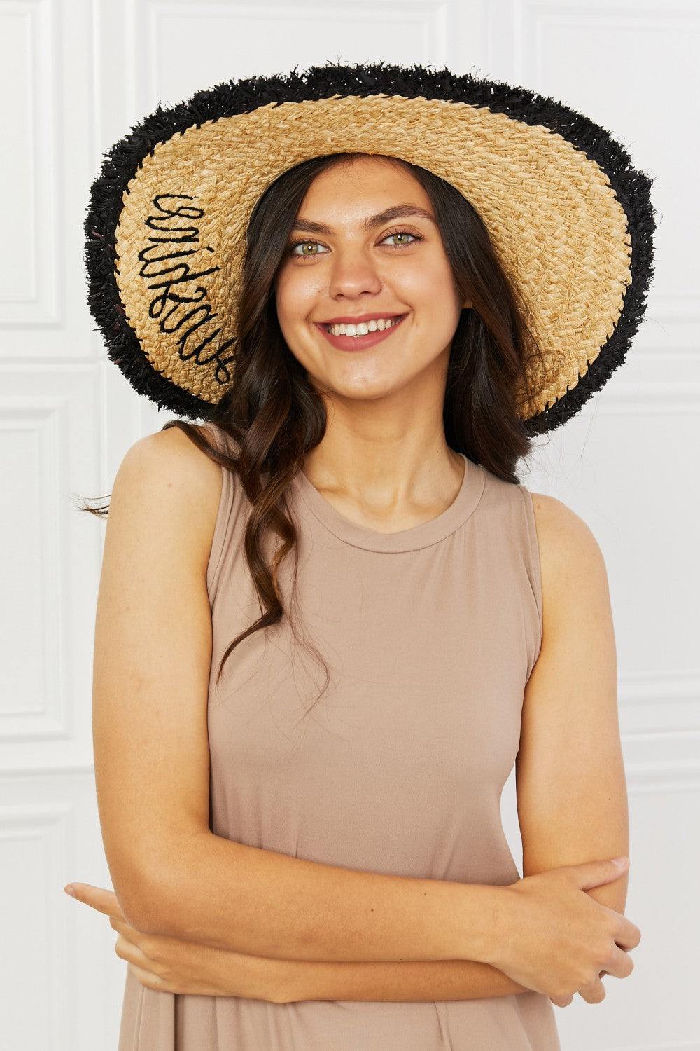 Fame Sunshine Straw Fringe Hat - Flyclothing LLC