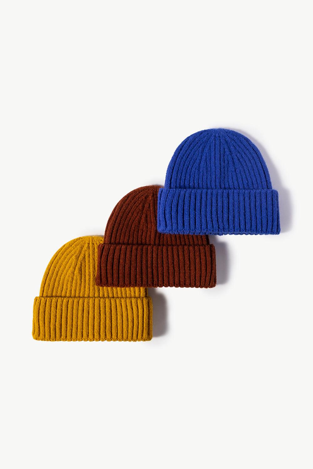 Rib-Knit Cuff Beanie - Flyclothing LLC