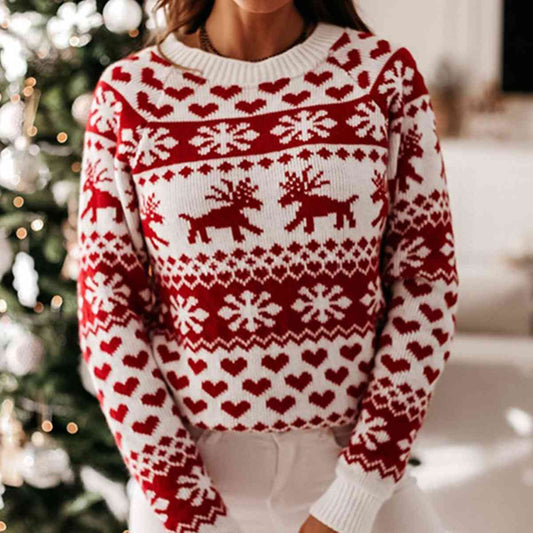 Christmas Raglan Sleeve Sweater - Flyclothing LLC