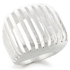 Alamode Silver Brass Ring with No Stone - Alamode