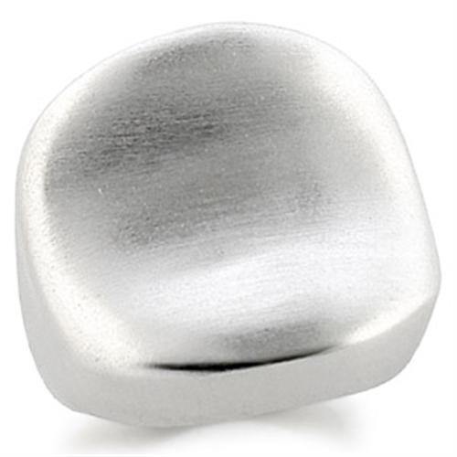 Alamode Rhodium Brass Ring with No Stone