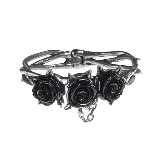 Alchemy Gothic Wild Black Rose Bracelet - Alchemy Gothic