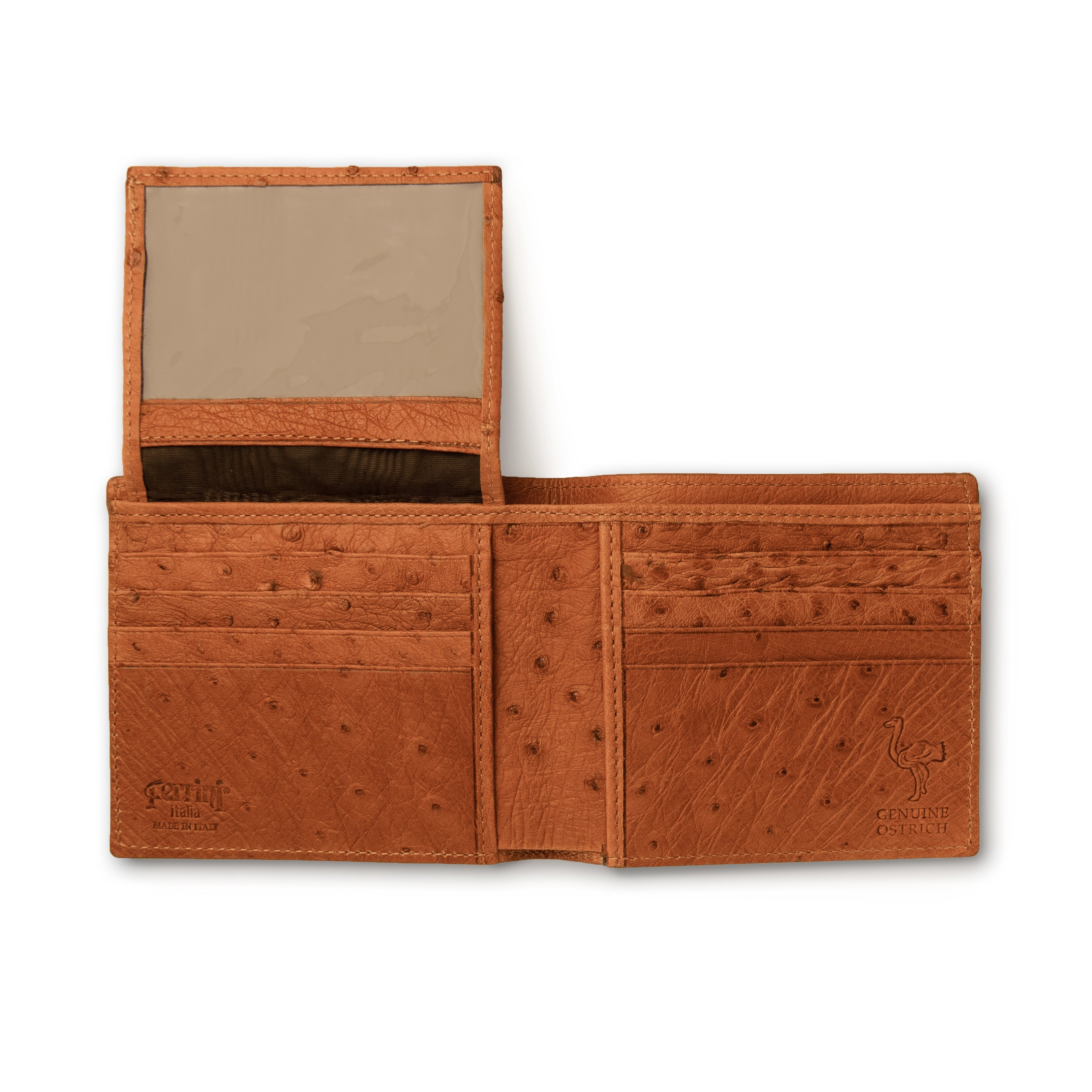 Ferrini USA Full Quill Ostrich Billfold Wallets - Flyclothing LLC