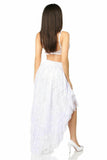 Daisy Corsets White High Low Lace Skirt - Flyclothing LLC