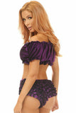 Daisy Corsets Purple Velvet Ruffle Panty - Flyclothing LLC