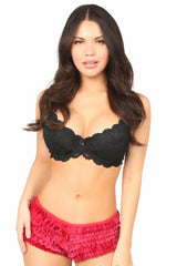 Red Velvet Ruffle Panty - Flyclothing LLC