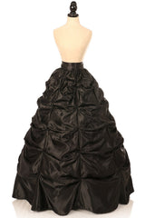 Daisy Corsets Black Satin Pick-Up Long Skirt