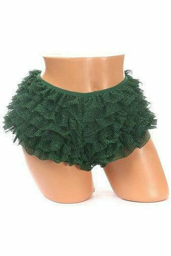 Daisy Corsets Green Glitter Ruffle Panty - Daisy Corsets