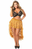 Daisy Corsets Bronze Lace High Low Skirt