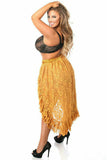 Daisy Corsets Bronze Lace High Low Skirt - Flyclothing LLC