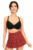 Daisy Corsets School Girl Red Plaid Mini Skirt