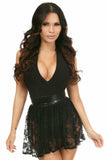 Daisy Corsets Black Sheer Lace Mini Skirt