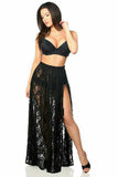 Daisy Corsets Sheer Black Lace Skirt