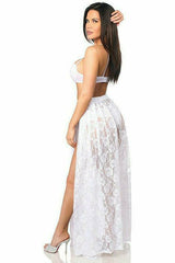 Daisy Corsets Sheer White Lace Skirt