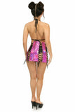 Daisy Corsets Fuchsia Holo Lace-Up Skirt - Flyclothing LLC