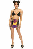 Daisy Corsets Rainbow Gold Holo Lace-Up Skirt - Flyclothing LLC