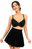 Daisy Corsets Black Velvet Skirt