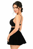 Daisy Corsets Black Velvet Skirt - Flyclothing LLC