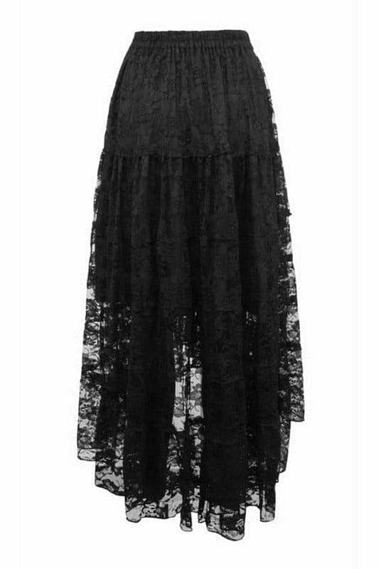 Daisy Corsets Black Lace Skirt - Flyclothing LLC