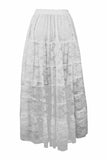 Daisy Corsets White Lace Skirt - Flyclothing LLC