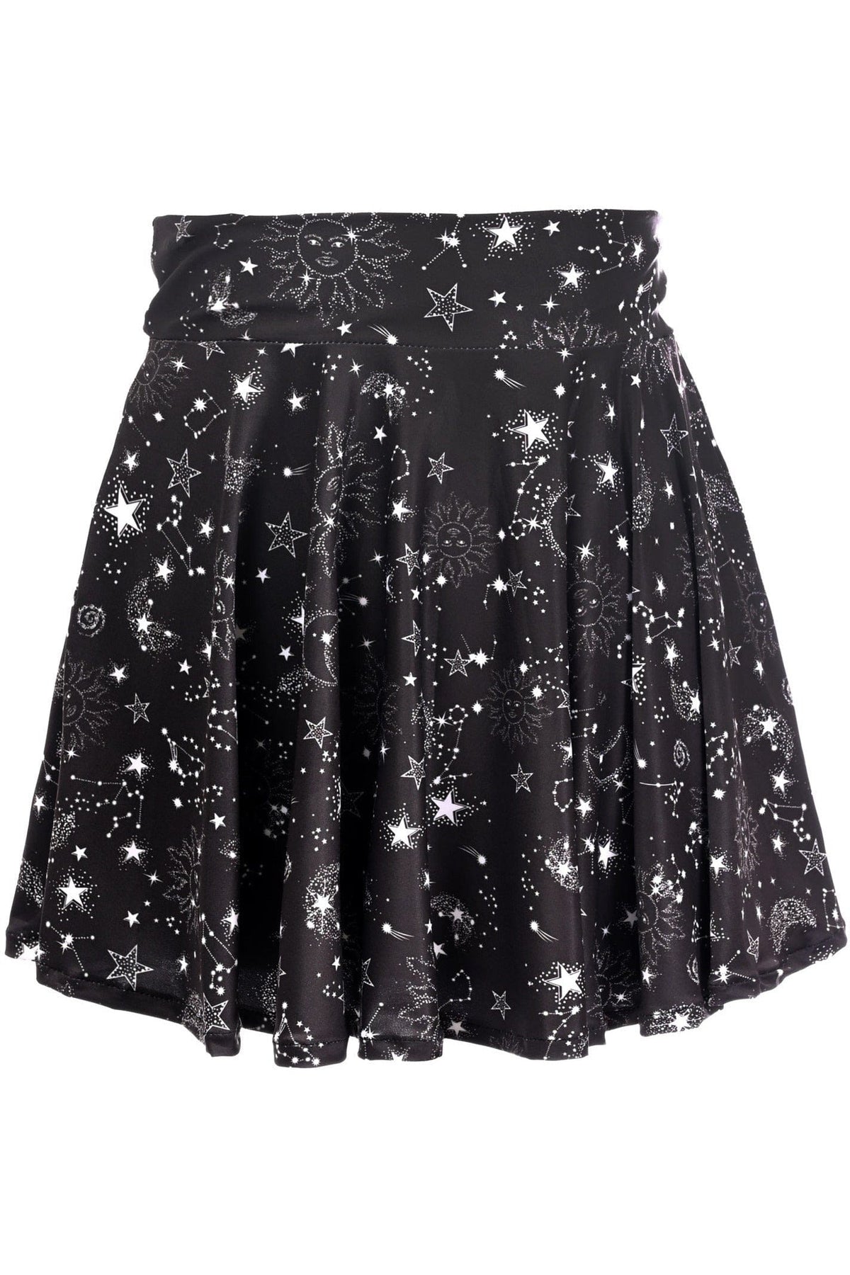 Daisy Corsets Celestial Print Stretch Lycra Skirt - Daisy Corsets