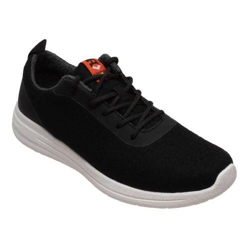 FreeShield Womens Real Wool Casual Black Shoe - Flyclothing LLC