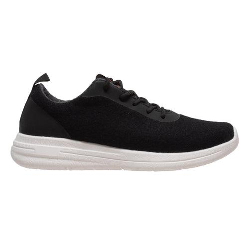 FreeShield Womens Real Wool Casual Black Shoe - Flyclothing LLC