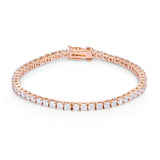 5.75ct Rose Goldtone Cubic Zirconia Tennis Bracelet - Flyclothing LLC