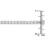 Silvertone Finish Victorian Cubic Zirconia Tennis 7 Inch Bracelet - Flyclothing LLC