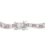 Lace Pink Cubic Zirconia Tennis Bracelet - Flyclothing LLC