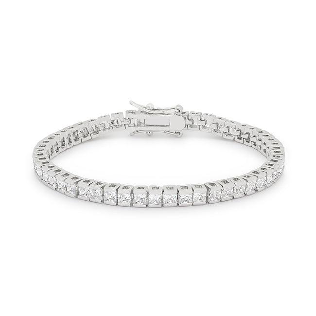 Princess Cubic Zirconia Tennis Bracelet - Flyclothing LLC