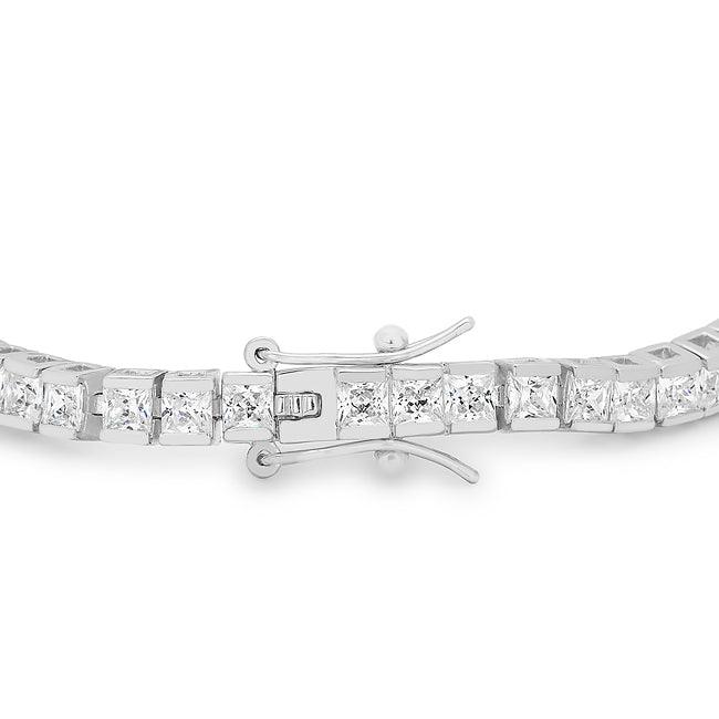 Princess Cubic Zirconia Tennis Bracelet - Flyclothing LLC