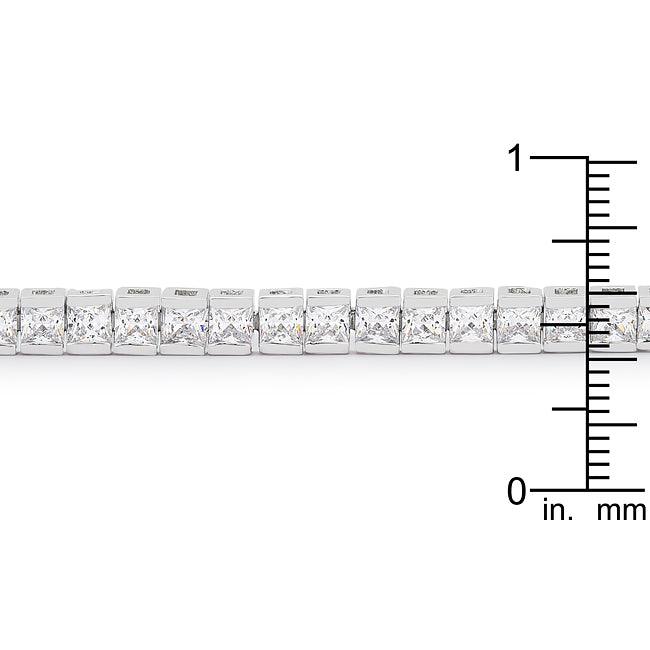 Princess Cubic Zirconia Tennis Bracelet - Flyclothing LLC