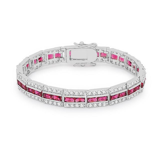 Balboa Red Cubic Zirconia Bracelet - Flyclothing LLC