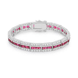 Balboa Red Cubic Zirconia Bracelet - Flyclothing LLC