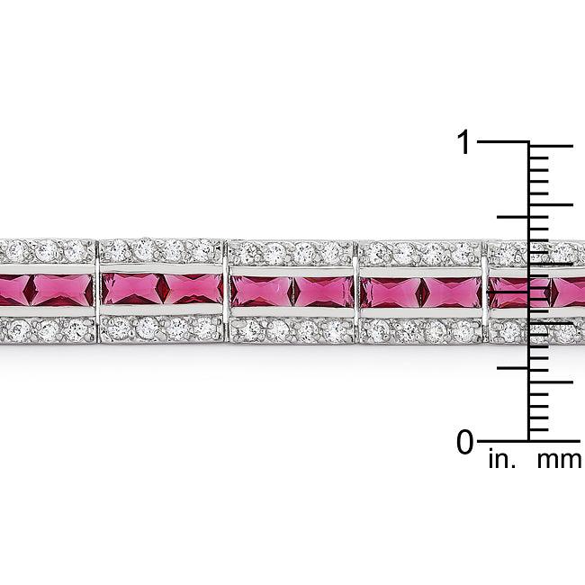 Balboa Red Cubic Zirconia Bracelet - Flyclothing LLC