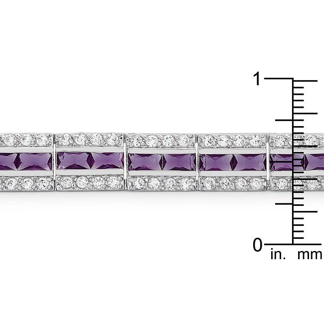 Balboa Purple Cubic Zirconia Bracelet - Flyclothing LLC