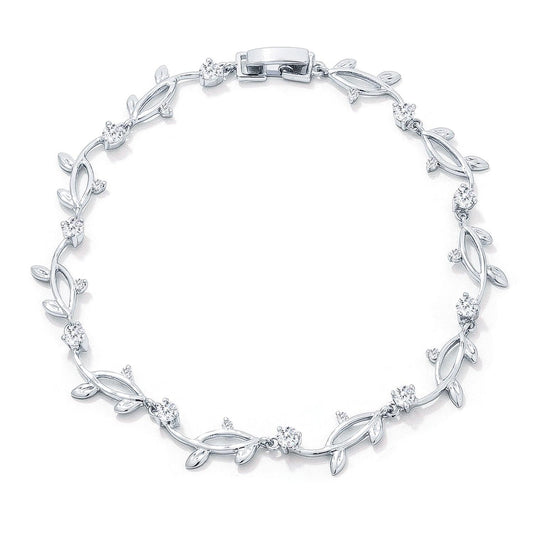 Nathans Vine Cubic Zirconia Bracelet - Flyclothing LLC