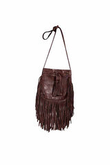 Scully Leather Handbags Handbag Fringe Chocolate Handbag